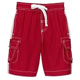 Toddler Boys' Circo  Solid Board Shorts - Red Heat