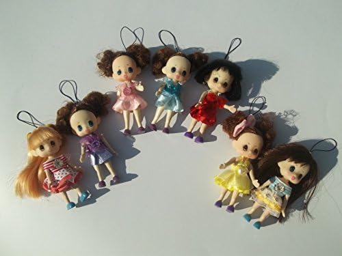 Toys 4'' Children Barbie Doll Hanging Rope 7 Piece