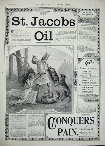 1896 Advertisement Jacob'S Oil Medicine Pain-Killing