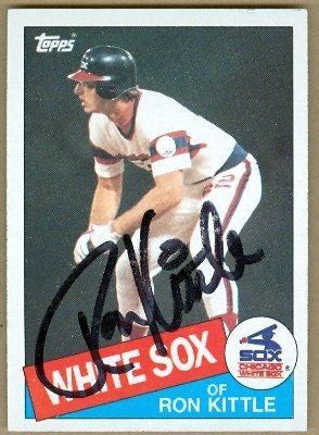 Ron Kittle Autographed/Hand Signed baseball card (Chicago White Sox)