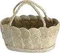 Hand Crafted Rural Decorative Hand Tote Bag Coaster Design Sisal Natural Fiber Like Jute