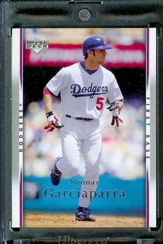 2007 Upper Deck Baseball Card #345 Nomar Garciaparra Dodgers - Mint Condition - Shipped in Protective Display Case !
