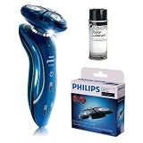 Norelco 1150x SensoTouch Cordless Electric Razor with Norelco RQ11 Replacement Heads and Lubricant