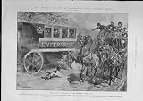 Triumph Motor Omnibus After 70 Years Antique Print 1905