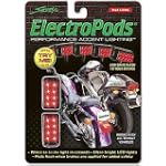 ElectroPods Flashing Red LED Motorcycle Brake Lights - Black Casing