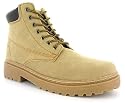 X-hiking "Logger" Mens Suede Lace Up Hiking/Walking Boots - Wheat