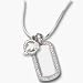 Miami Dolphins 3/8 Logo on Sterling Silver Mini Dog Tag Necklace