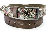 Don Ed Hardy Catacomb Leather Tattoo Belt