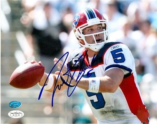 Trent Edwards Autographed/Hand Signed 8x10 Photo (Buffalo Bills) JSA