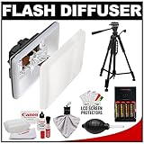 Graslon Prodigy Flash Diffuser with Snap-On Flat Lens for Canon Speedlite 3 ....