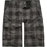 BURNSIDE Buffalo Plaid Mens 22.5 Shorts - Black
