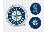 Seattle Mariners Jeweled Body Art Kit