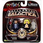 Battlestar Galactica MiniMates Vice President Baltar & Caprica Six