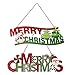Hoople Christmas Tree Decoration Christmas Wall Hanging Sign Santa Claus Door Plate