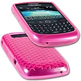 iGloo Diamond Rubber Gel Skin Case for BlackBerry 8900 Curve - Pink