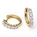 1 Carat 14KYG Diamond Hoop Earrings