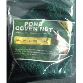 Fish Pond Cover Net 3 x 4m green