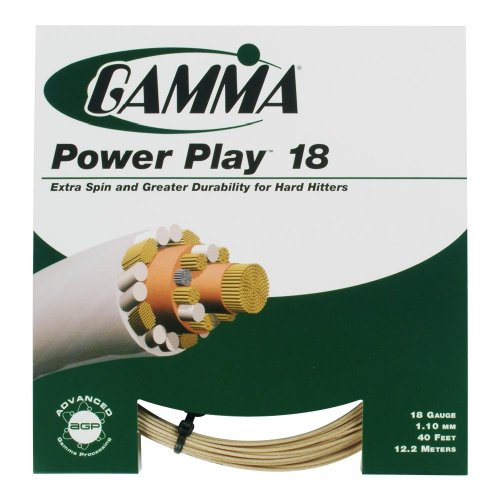 Gamma Power Play 18G Tennis String, Pearl Taupe
