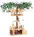 Maxim Wooden Tumble Tree House Deluxe Tree House with Accessories