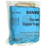 Sanyo SC-P5A Canister Vacuum Cleaner Bags - Generic - 5 pack