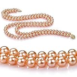 Pink 6-7mm AA Freshwater Pearl Necklace 18 inch Princess Length