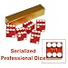 Sporting Goods : Trademark Poker 19mm A Grade Serialized Set of Casino Dice (Red)