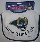 NFL St. Louis Rams White Snap Bib with Team Logo