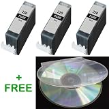 3 Pack Compatible Canon PGI-220 Black Ink Cartridges W CHIPS for Pixma iP3600 iP4600 iP4700 MP560 MP620 MP 620B MP640 MP980 MP990 MX860 MX870 Printers FREE 47 GB DVDR in Clam Shell Jewel Box