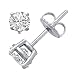 Sterling Silver .925 Cubic Zirconia Stud Earrings title=