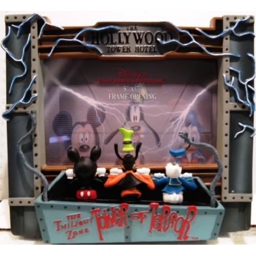 Disney Tower of Terror Mickey Resin 5x7 Photo Frame