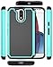 Moto G4 Case, Moto G4 Plus Case, Style4U Shock Absorption Dual Layer Hybrid Armor Protective Case Cover for Motorola Moto G4 / Moto G4 Plus with 1 Style4U Stylus [Teal]