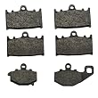 1995-1997 Kawasaki ZX6R ZX600 Kevlar Carbon Front & Rear Brake Pads