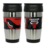 Chicago Bulls Travel Mug: 15 oz Stainless Steel Travel Tumbler