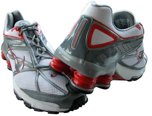 Nike Shox Ride III 3 Mens White Orange Running Shoes