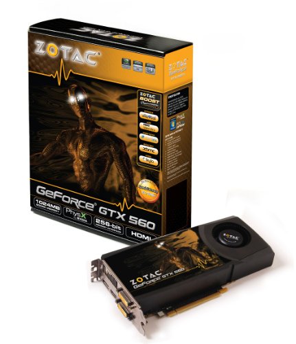 Zotac NVIDIA GTX560 Grafikkarte (PCI-e, 1GB, GDDR5 Speicher, Dual-DVI, HDMI, VGA) aktiv Preisvergleich