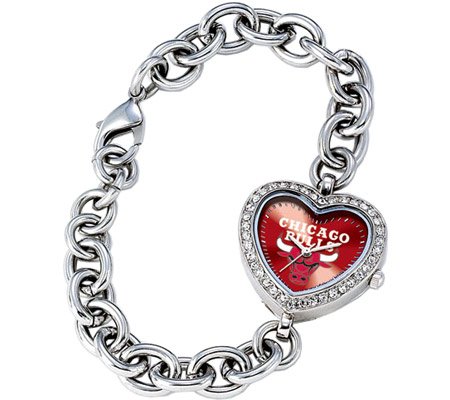 NBA Women's BH-CHI Heart Collection Chicago Bulls Watch
