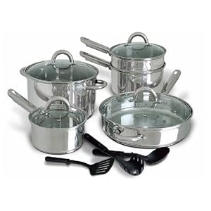 Cusine Select Abruzzo Stainless Steel 12 Piece Cookware Set