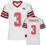 Georgia Bulldogs Youth White Stadium Football Jersey