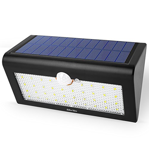 Albrillo led solar lights motion sensor outdoor 38 leds…
