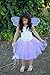 Purple Fairy Princess Tutu Wing Wand Set For Girls Dress up