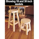 Set of 2 Log Bar Stools - 18'
