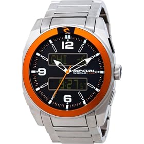 Rip Curl Mens International Steel Orange Watch #A2260 by Rip Curl