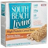 SouthBeachLivingHighProteinCerealBars,PeanutButter,5-CountBars(Packof4)