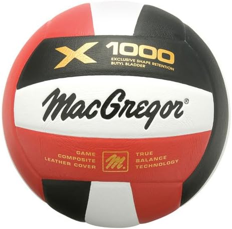 Normalteile MacGregor X1000 Composite Volleyball (Color: Black/White) Sold Per EACH