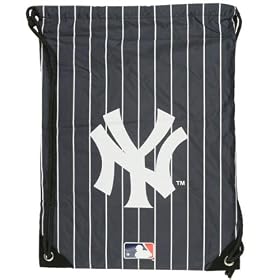 New York Yankees - Logo Pinstripe Nylon Backsack