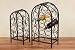 stilvolles Weinregal aus Metall f�r 14 Flaschen - Farbe: Antikbraun -