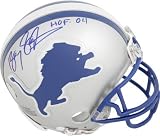 Barry Sanders Detroit Lions Autographed Riddell Mini Helmet with HOF04