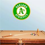 Oakland Athletics Baseball Wall Decal 22" x 22"