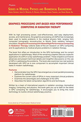Graphics Processing Unit-Based High Performance Computing in Radiation Therapy (Series in Medical Physics and Biomedical Engineering)の表紙