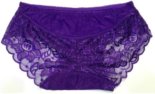 Only You Hot Selling Women's Fashion Sexy Briefs Perspective Seamless Lace Package Hip New Ladies Underwear Briefs Jacquard 2138 (free size, blue)